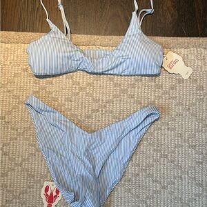 GB X ANA striped bikini set NWT